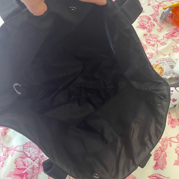 🏝️Big $9 Sale🏝️NWT - The Body Shop Canvas Tote Bag Black & Silver - Picture 3 of 8